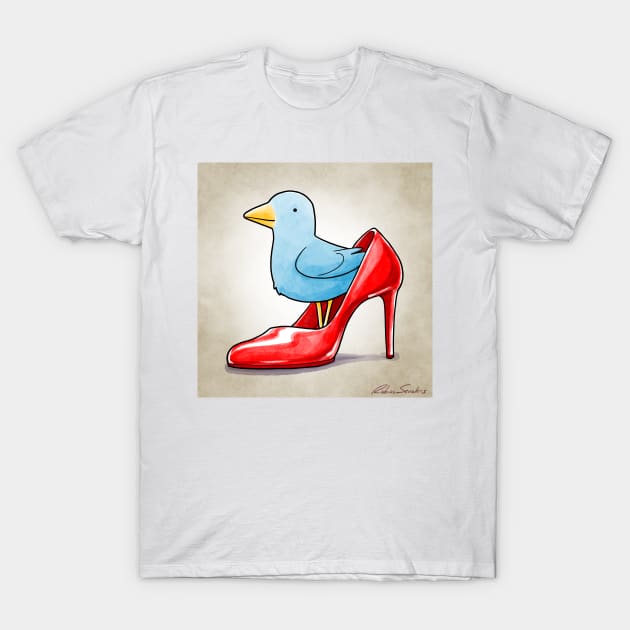 Fashion Bird - Heels T-Shirt by JadedSketch